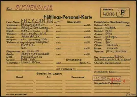 Archivdokument 001-185.jpg zu Mieczyslaw Krzyzaniak