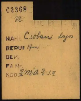 Archivdokument 001-357.jpg zu Lajos Csoban