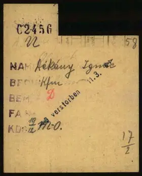 Archivdokument 001-368.jpg zu Ignác Dékány