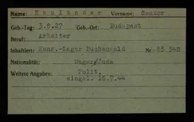 Archivdokument 001-391.jpg zu Sandor Neuländer