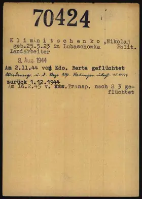Archivdokument 001-412.jpg zu Nikolaj Klimnitschenko