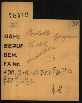 Archivdokument 001-515.jpg zu Gasparo Radetti