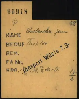 Archivdokument 001-548.jpg zu Jan Cholewka