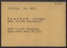 Archivdokument 001-58.jpg zu Sulejman Mamutow