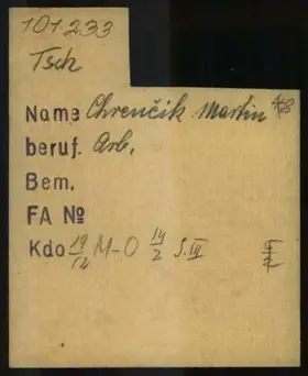 Archivdokument 001-603.jpg zu Martin Chrencik